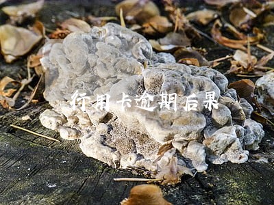 行用卡逾期后果 行用卡逾期后果