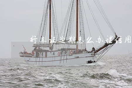 行车证逾期怎么办理信用卡 行车证逾期怎么办理信用卡