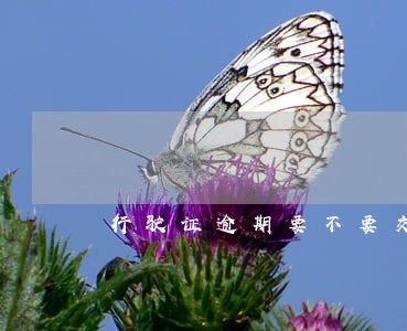 行驶证逾期要不要交滞纳金 行驶证逾期要不要交滞纳金
