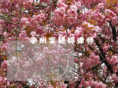 衢州余艳婷律师 衢州余艳婷律师