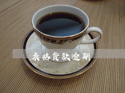表格货款逾期 表格货款逾期