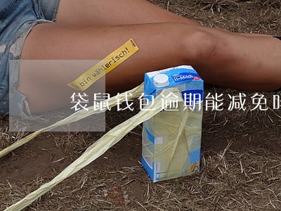 袋鼠钱包逾期能减免吗 袋鼠钱包逾期能减免吗