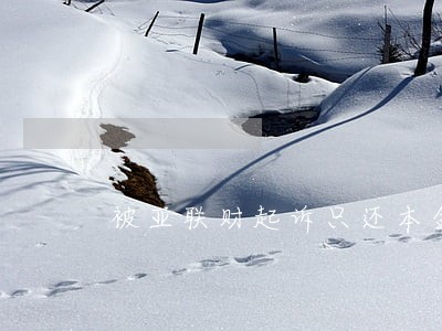 被亚联财起诉只还本金行吗 被亚联财起诉只还本金行吗