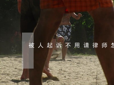 被人起诉不用请律师怎么办 被人起诉不用请律师怎么办