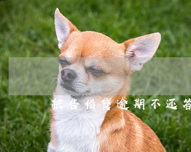 被告借贷逾期不还答辩状 被告借贷逾期不还答辩状