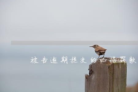 被告逾期提交的证据罚款标准 被告逾期提交的证据罚款标准