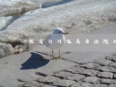 被定为网逃是要法院出公示吗 被定为网逃是要法院出公示吗