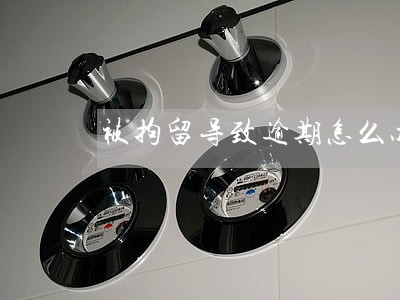 被拘留导致逾期怎么办 被拘留导致逾期怎么办