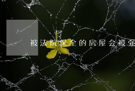 被法院保全的房屋会被强拆吗 被法院保全的房屋会被强拆吗