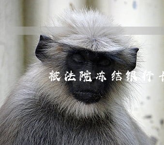 被法院冻结银行卡还能出境吗 被法院冻结银行卡还能出境吗