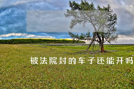 被法院封的车子还能开吗