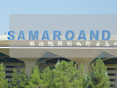 被法院强制执行后怎么处理
