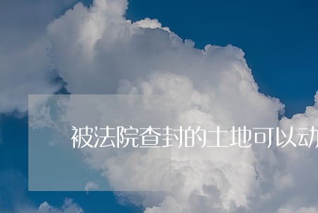 被法院查封的土地可以动工嘛 被法院查封的土地可以动工嘛
