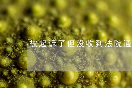 被起诉了但没收到法院通知 被起诉了但没收到法院通知