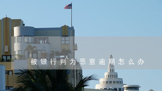 被银行判为恶意逾期怎么办 被银行判为恶意逾期怎么办