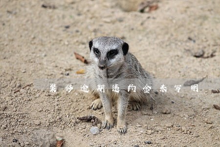 装修逾期违约金未写明 装修逾期违约金未写明