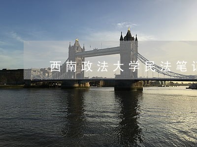 西南政法大学民法笔记 西南政法大学民法笔记