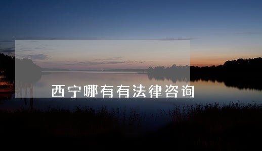 西宁哪有有法律咨询 西宁哪有有法律咨询