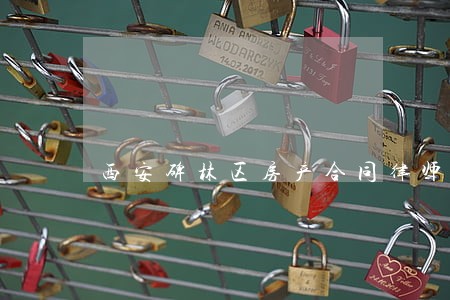 西安碑林区房产合同律师 西安碑林区房产合同律师