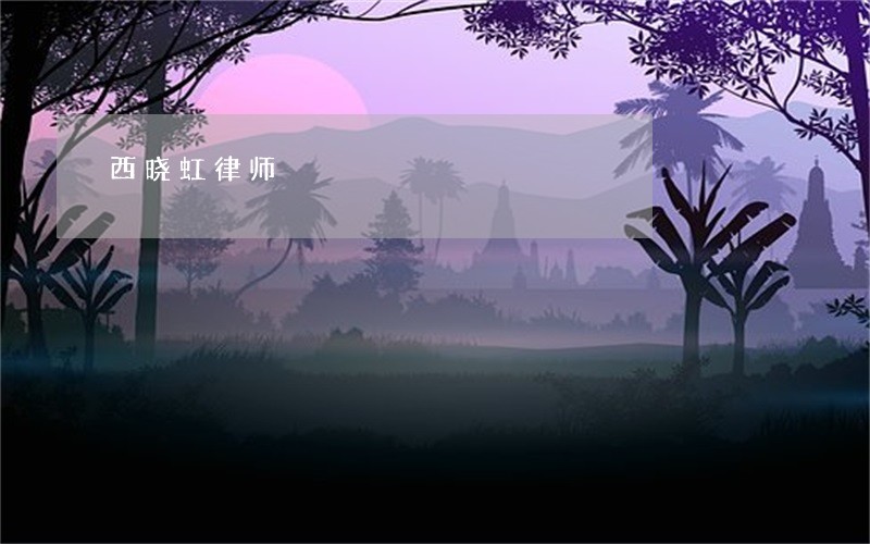 西晓虹律师 西晓虹律师