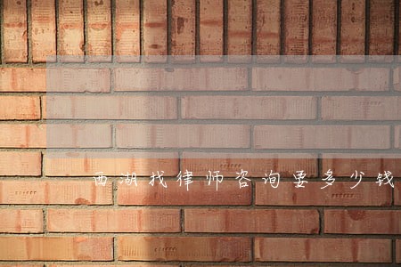 西湖找律师咨询要多少钱 西湖找律师咨询要多少钱