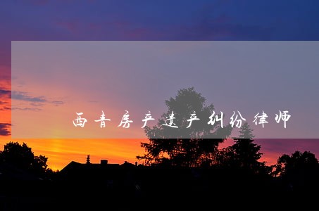 西青房产遗产纠纷律师 西青房产遗产纠纷律师