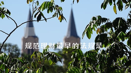 规范理财最早的法规是 规范理财最早的法规是