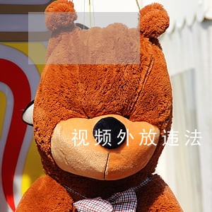 视频外放违法