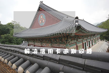 解决信用卡逾期问题 解决信用卡逾期问题