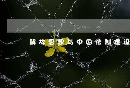 解放思想与中国法制建设的新发展 解放思想与中国法制建设的新发展