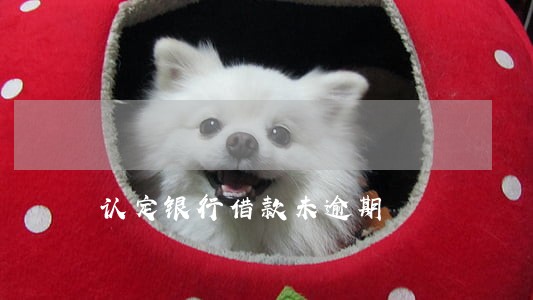 认定银行借款未逾期 认定银行借款未逾期
