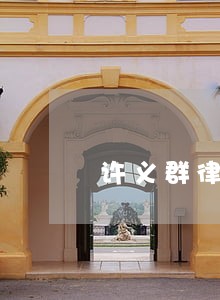 许义群律师 许义群律师
