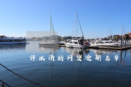 许冰清的网贷逾期名单 许冰清的网贷逾期名单