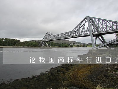 论我国商标平行进口的法律规制 论我国商标平行进口的法律规制