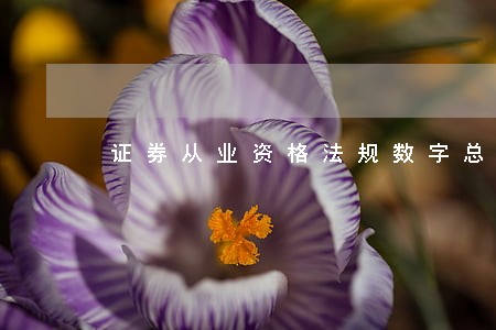 证券从业资格法规数字总结 证券从业资格法规数字总结