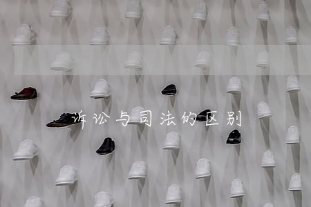 诉讼与司法的区别