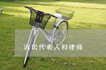 诉讼代表人和律师 诉讼代表人和律师