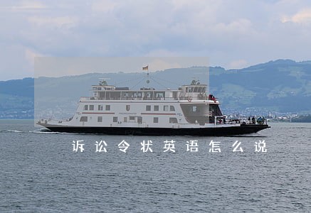 诉讼令状英语怎么说 诉讼令状英语怎么说