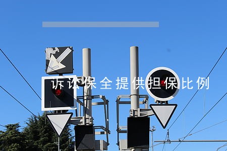 诉讼保全提供担保比例