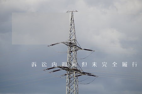 诉讼内调解但未完全履行 诉讼内调解但未完全履行