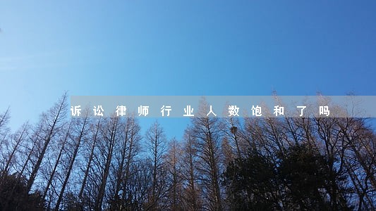 诉讼律师行业人数饱和了吗 诉讼律师行业人数饱和了吗