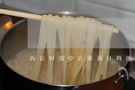 诉讼时效中止重新计算的时间 诉讼时效中止重新计算的时间