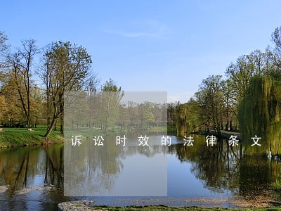 诉讼时效的法律条文 诉讼时效的法律条文