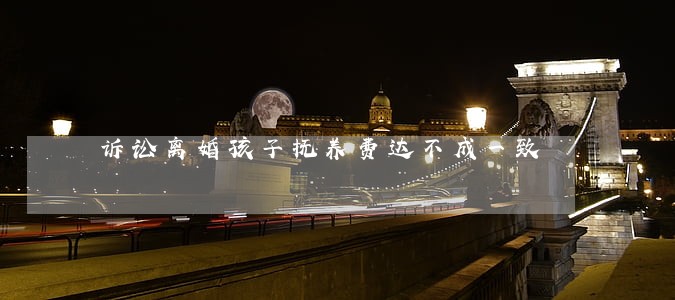 诉讼离婚孩子抚养费达不成一致 诉讼离婚孩子抚养费达不成一致