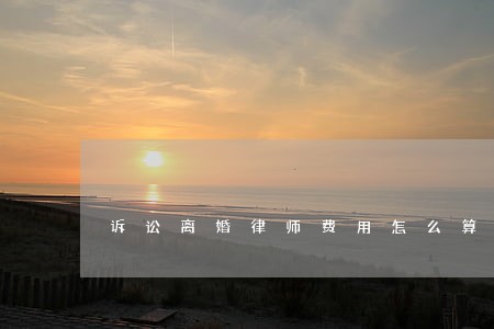 诉讼离婚律师费用怎么算