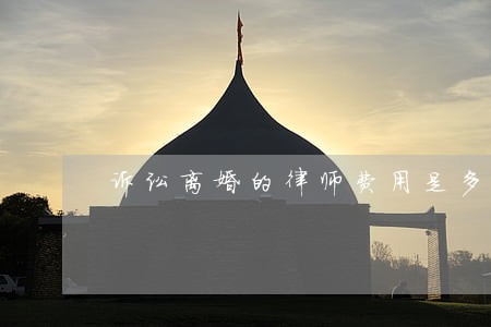 诉讼离婚的律师费用是多少