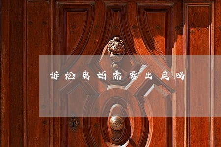 诉讼离婚需要出庭吗