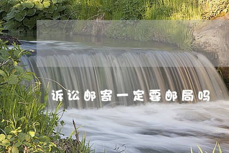 诉讼邮寄一定要邮局吗
