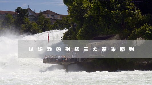 试论我国刑法三大基本原则 试论我国刑法三大基本原则
