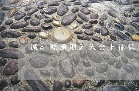 诚e赊逾期2天会上征信吗